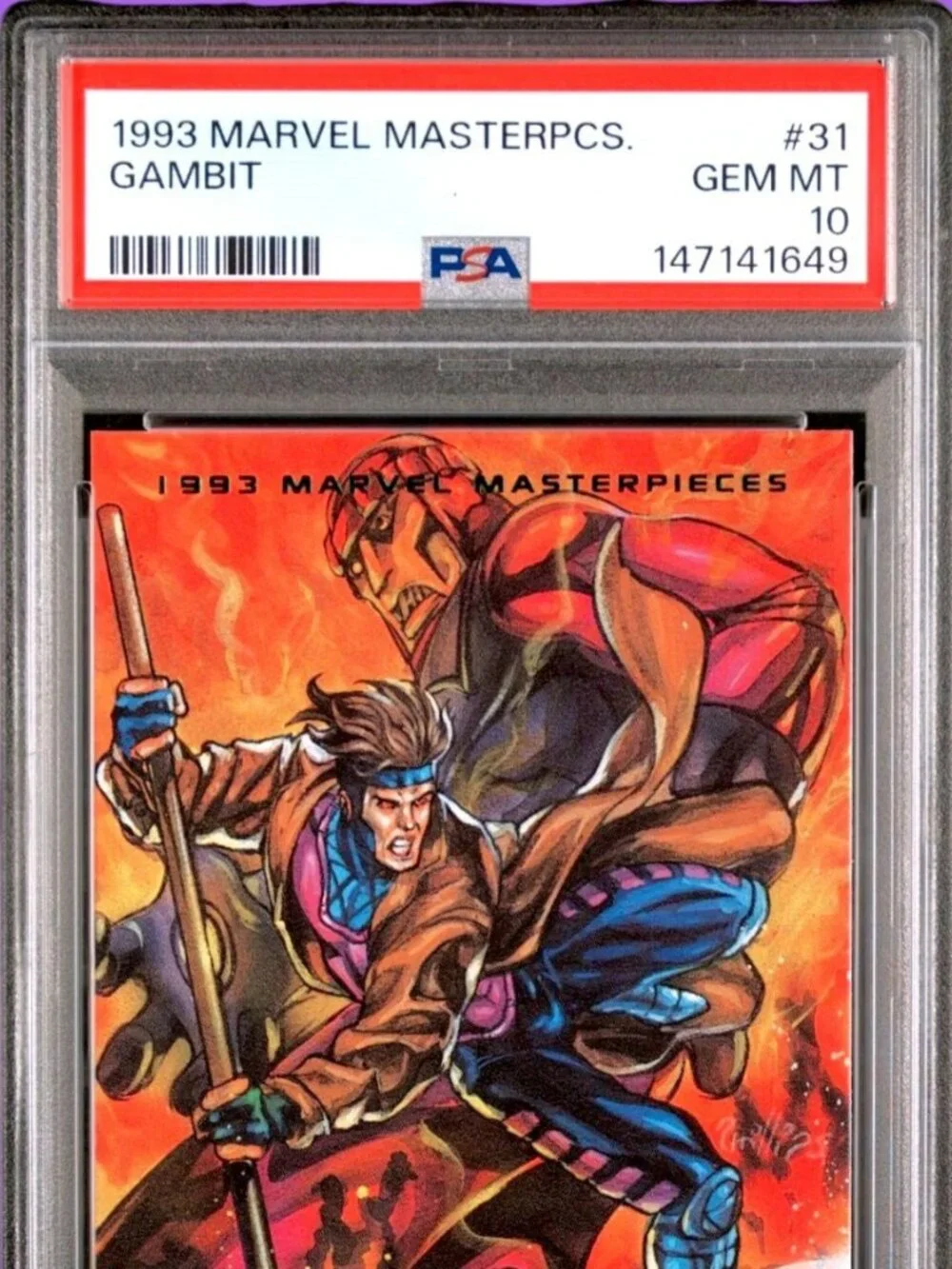 1993 Marvel Masterpieces 31 Gambit PSA 10